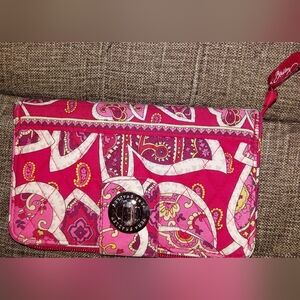 Vera Bradley Vibrant Pink Paisley Wallet